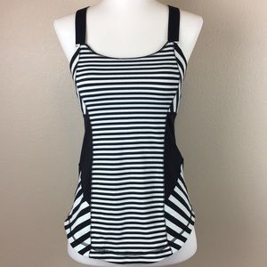 Lululemon Tank Top striped X crossover